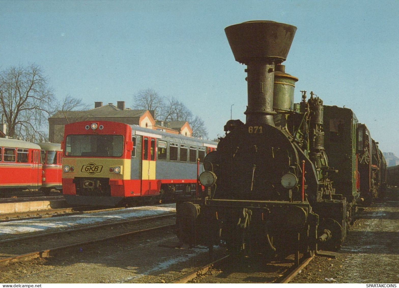 ZUG Schienenverkehr Eisenbahnen Vintage Ansichtskarte Postkarte CPSM #PAA889.DE - Trains