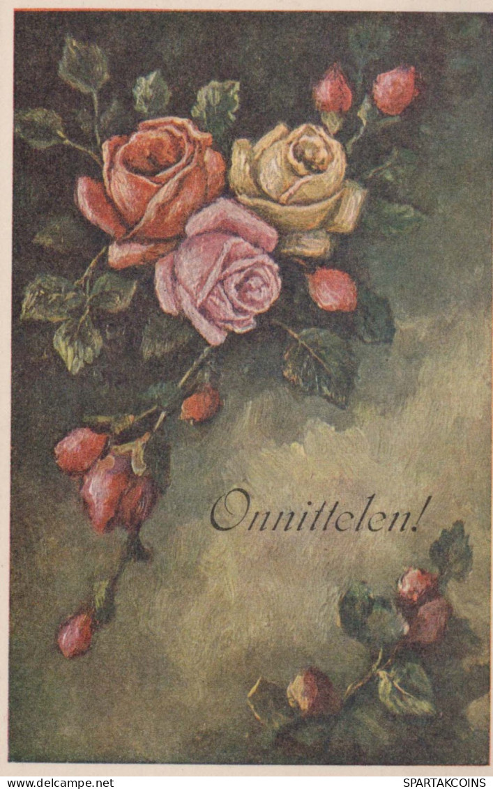 FIORI Vintage Cartolina CPA #PKE506.IT - Blumen