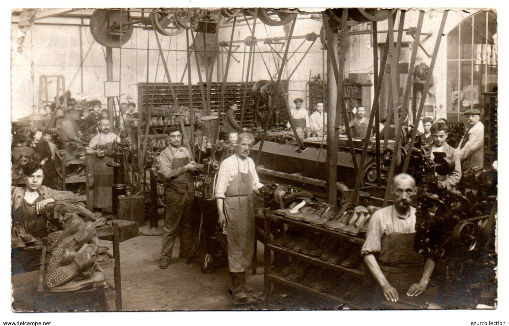 Intérieur D'atelier De Fabrication De Chaussures . Carte Photo Animée Non Située - Industrie