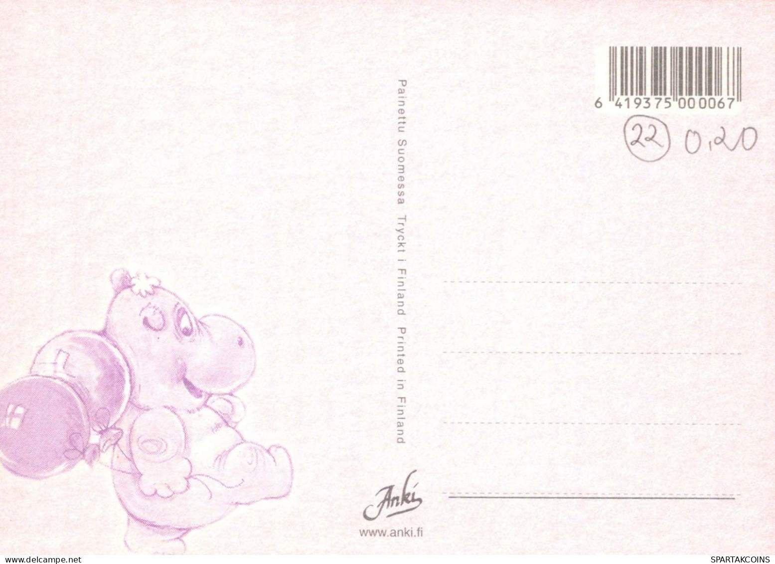 ELEFANTE Animale Vintage Cartolina CPSM #PBS737.IT - Elefanti