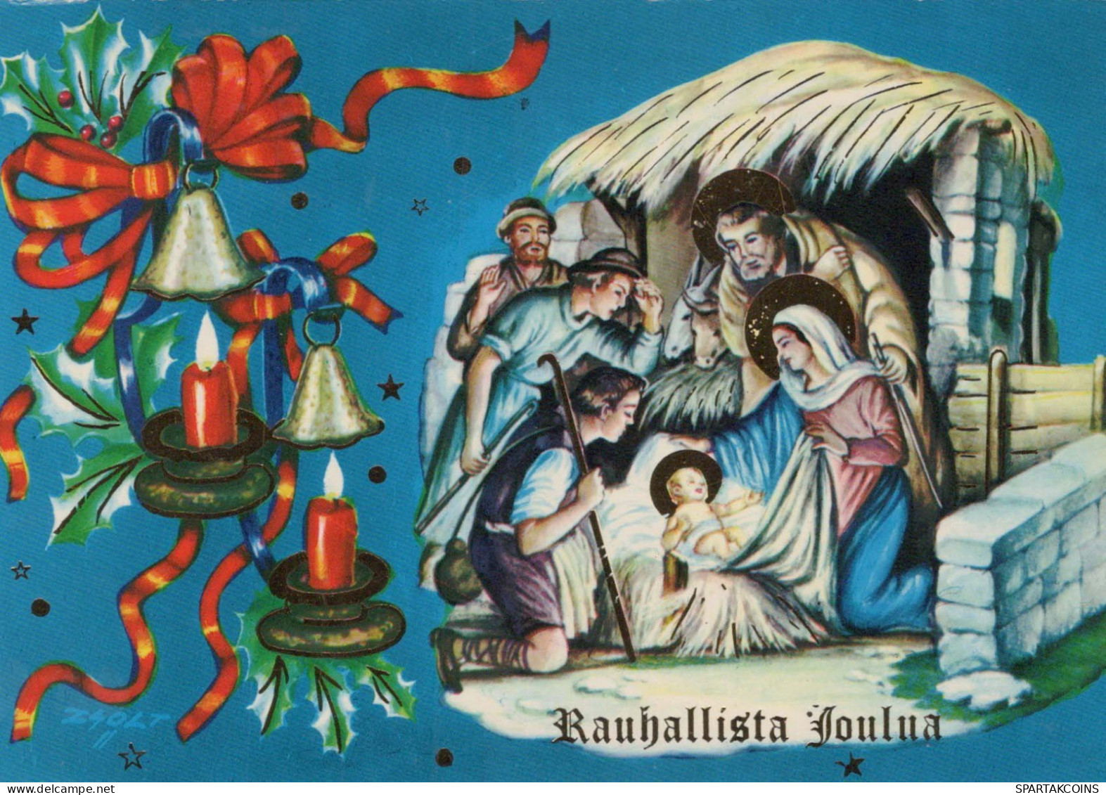 Vergine Maria Madonna Gesù Bambino Natale Religione Vintage Cartolina CPSM #PBP687.IT - Virgen Maria Y Las Madonnas