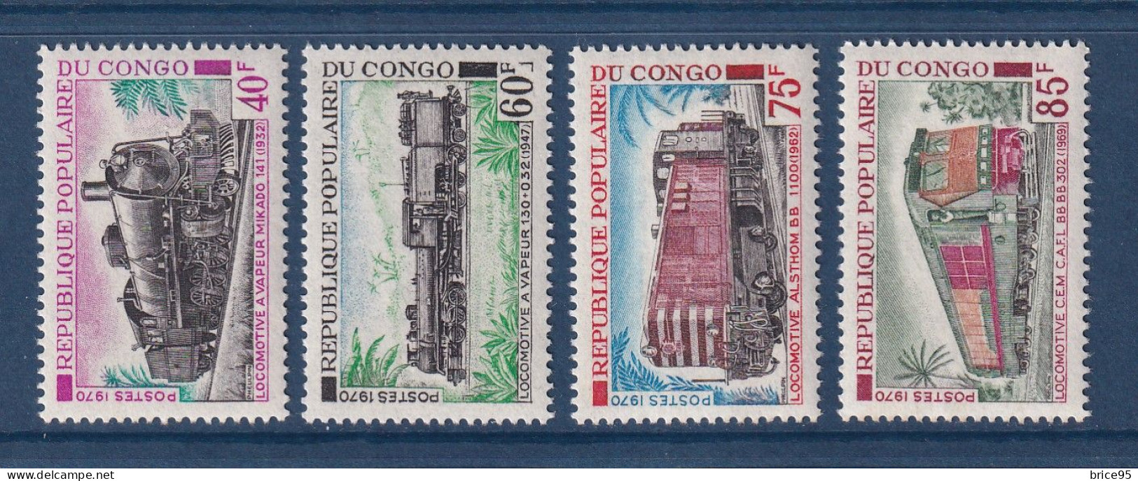 Congo - YT N° 279 à 282 ** - Neuf Sans Charnière - 1970 - Mint/hinged