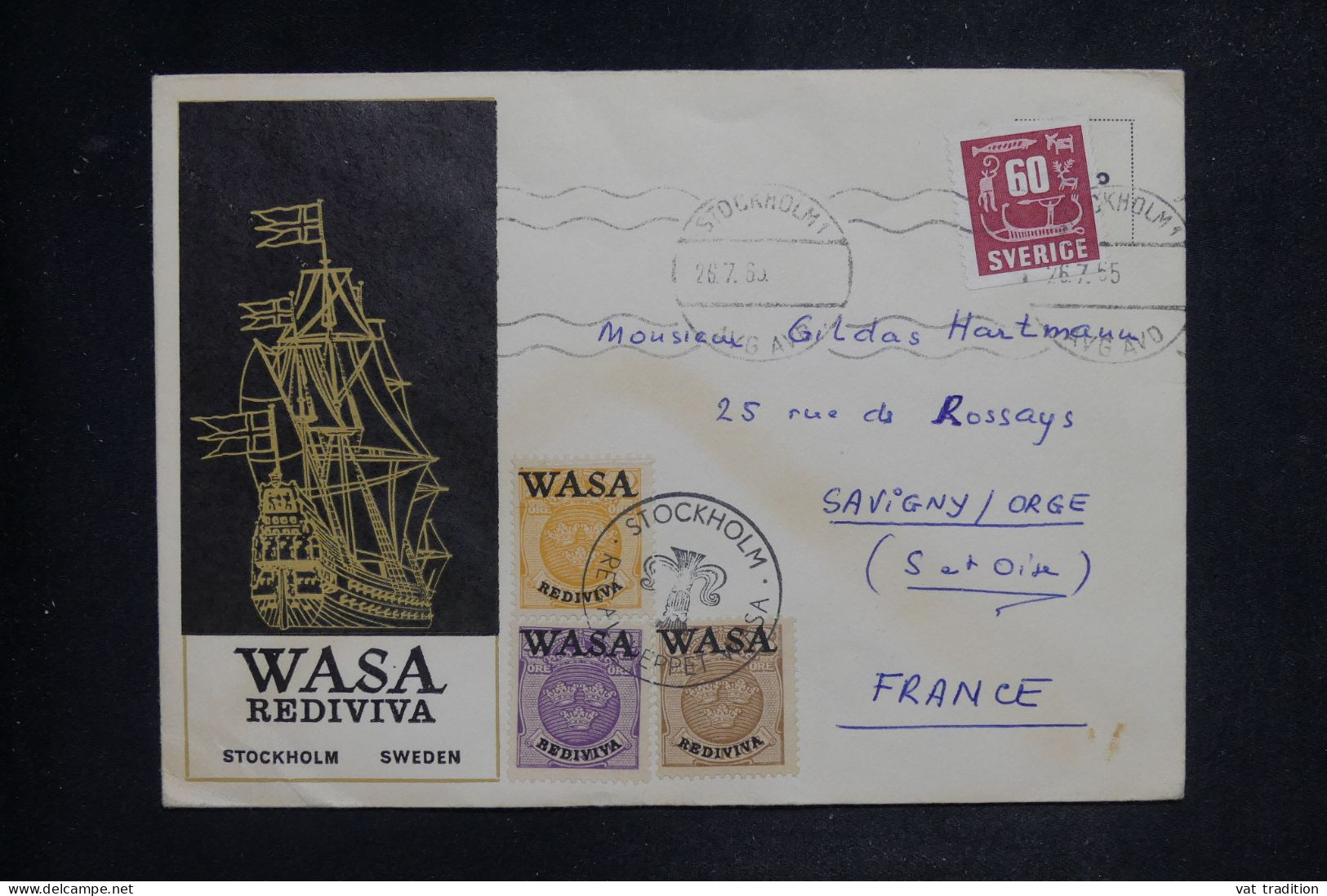 SUEDE - Enveloppe Souvenir De Wasa En 1965 - L 152017 - Lettres & Documents