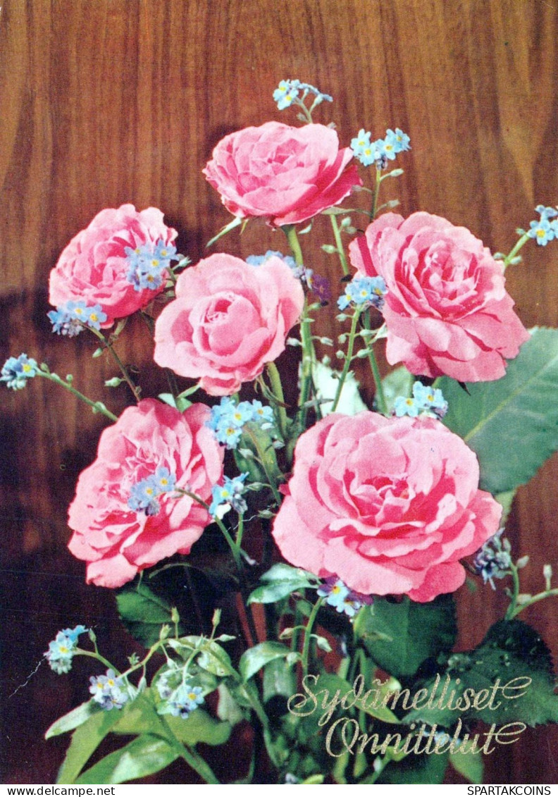 FIORI Vintage Cartolina CPSM #PAS649.IT - Flowers