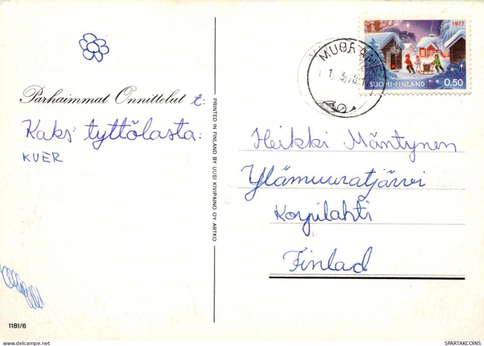 FIORI Vintage Cartolina CPSM #PAR984.IT - Blumen