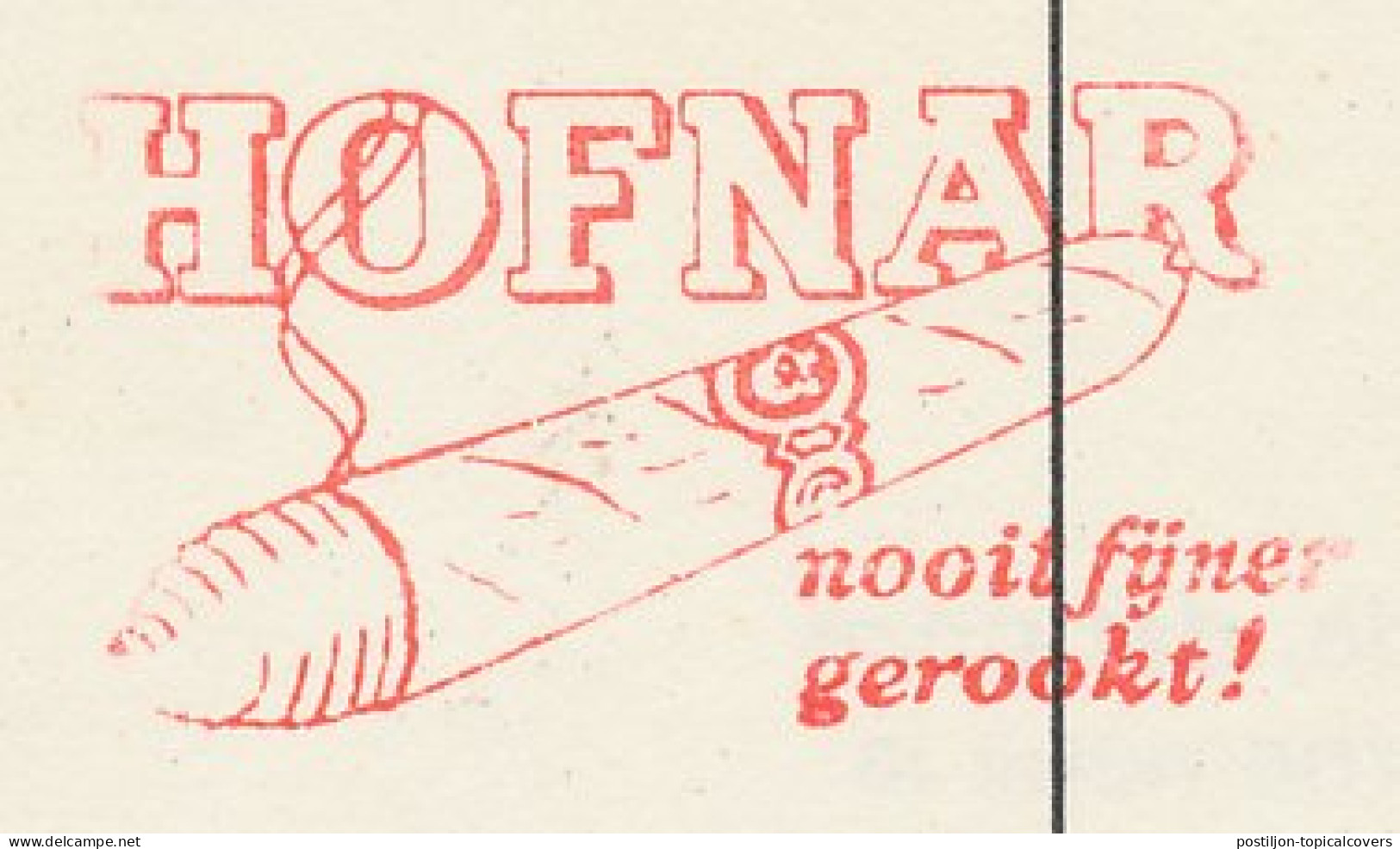 Meter Card Netherlands 1974 Cigar - Hofnar - Valkenswaard - Tobacco