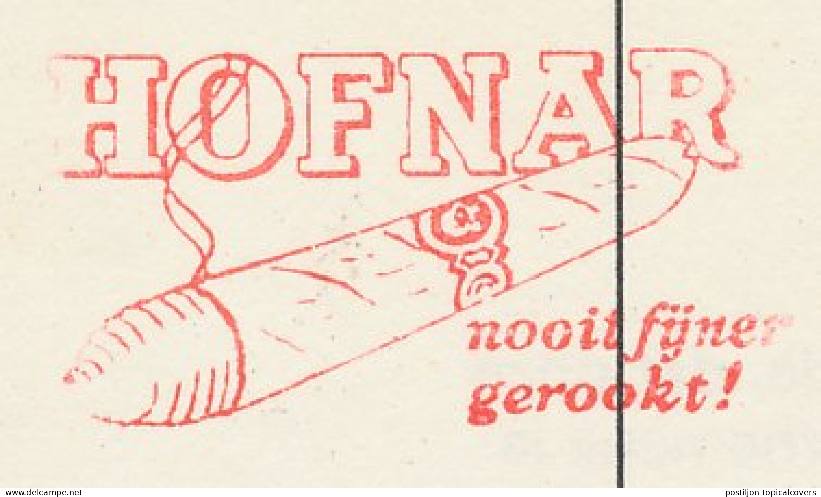 Meter Card Netherlands 1974 Cigar - Hofnar - Valkenswaard - Tabaco