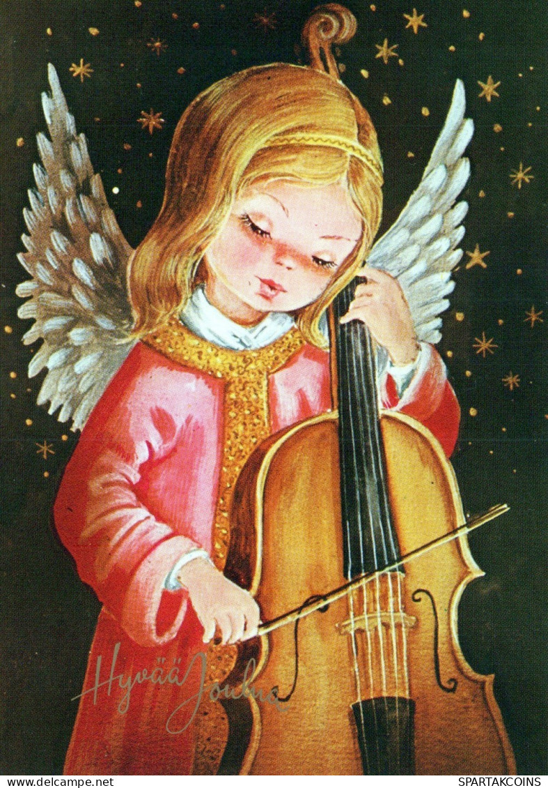 ANGELO Buon Anno Natale Vintage Cartolina CPSM #PAJ022.IT - Anges