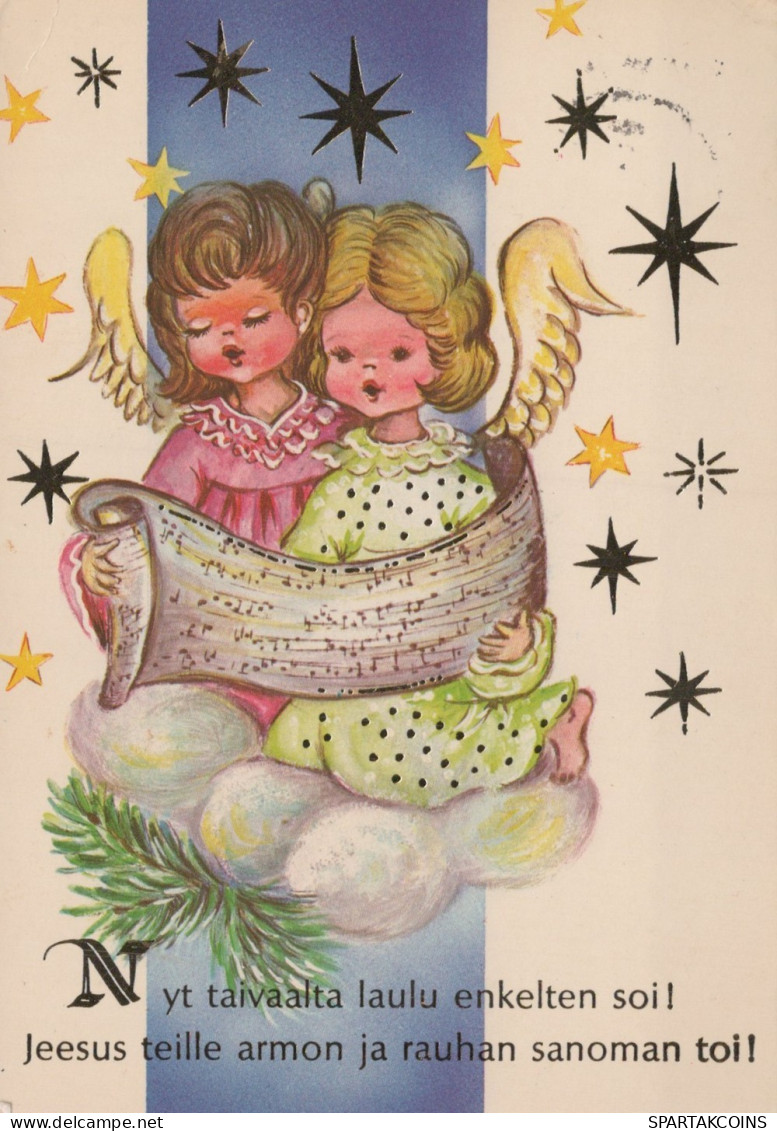 ANGELO Buon Anno Natale Vintage Cartolina CPSM #PAH645.IT - Anges