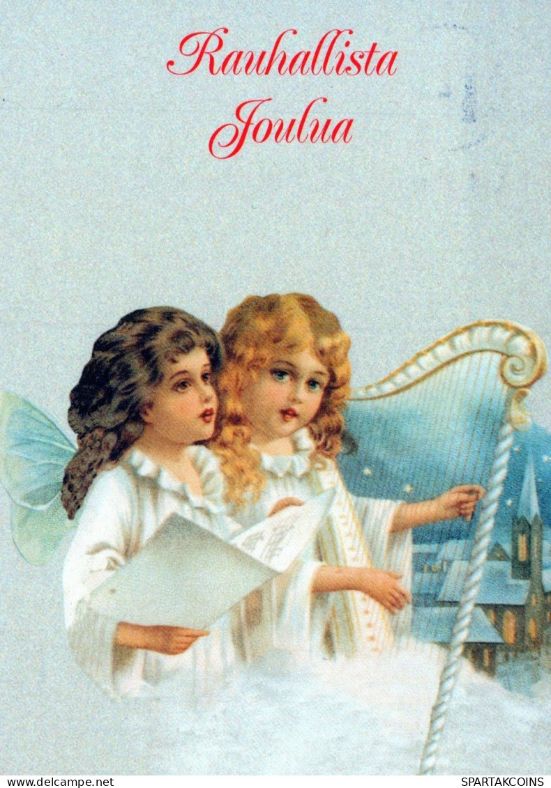 ANGELO Buon Anno Natale Vintage Cartolina CPSM #PAH956.IT - Angeli