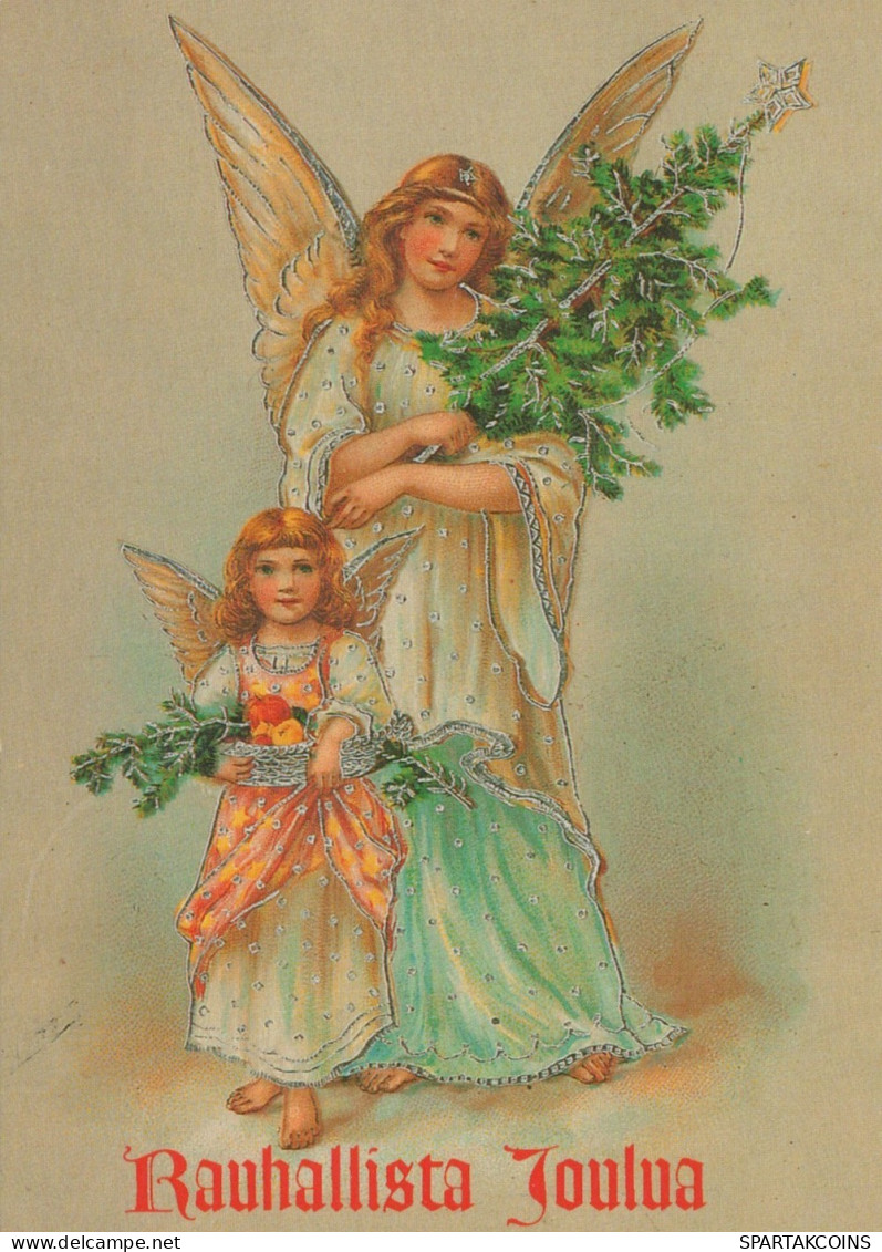 ANGELO Buon Anno Natale Vintage Cartolina CPSM #PAH204.IT - Angeli