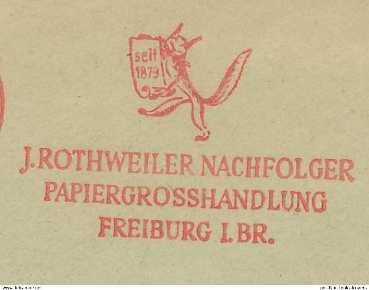 Meter Cover Germany 1952 Fox - Paper - Andere & Zonder Classificatie