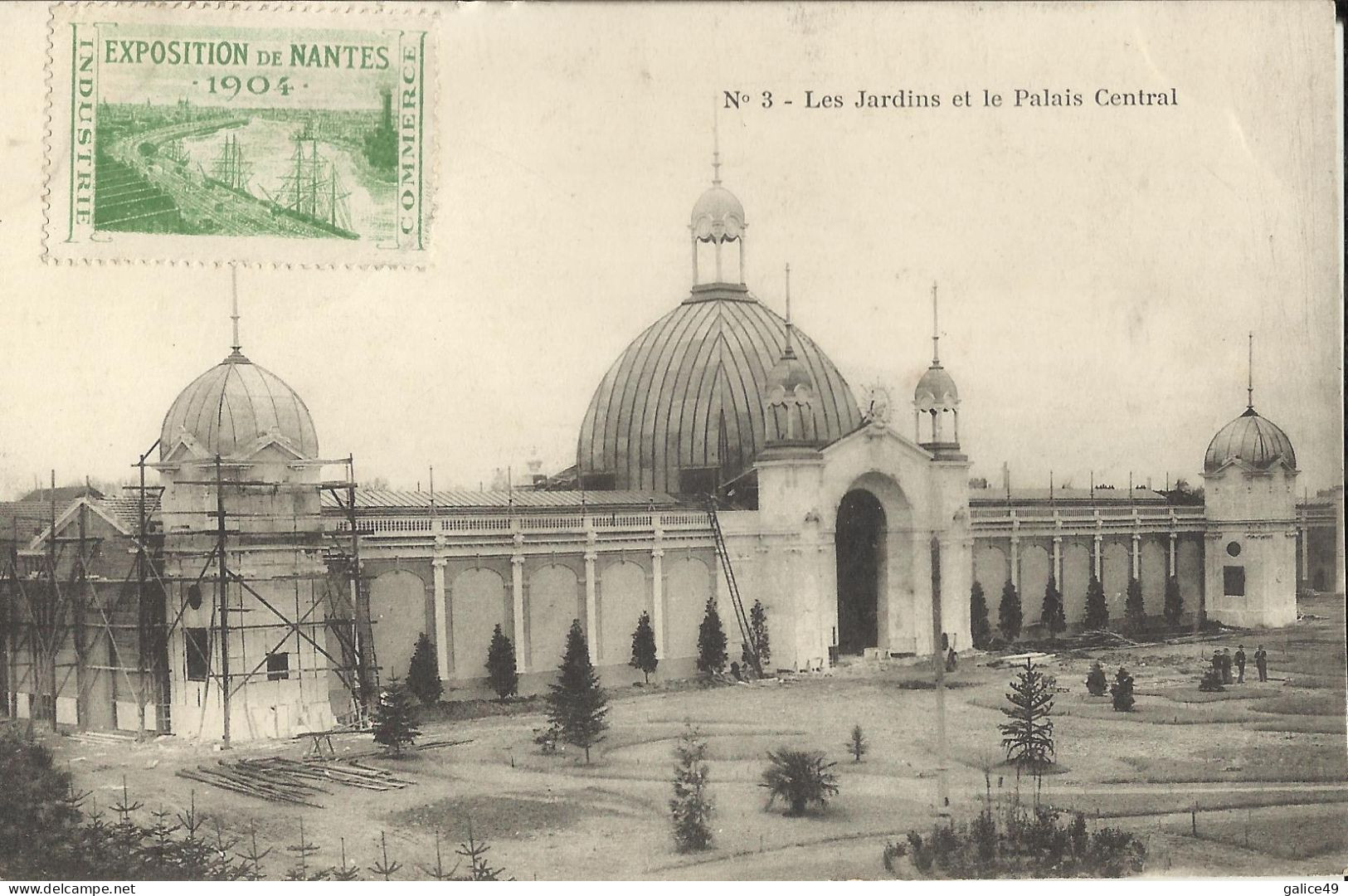 10625 Timbre Exposition De Nantes 1904 Non Oblitéré Sur Carte Postale Non Circulée - Unused Stamps