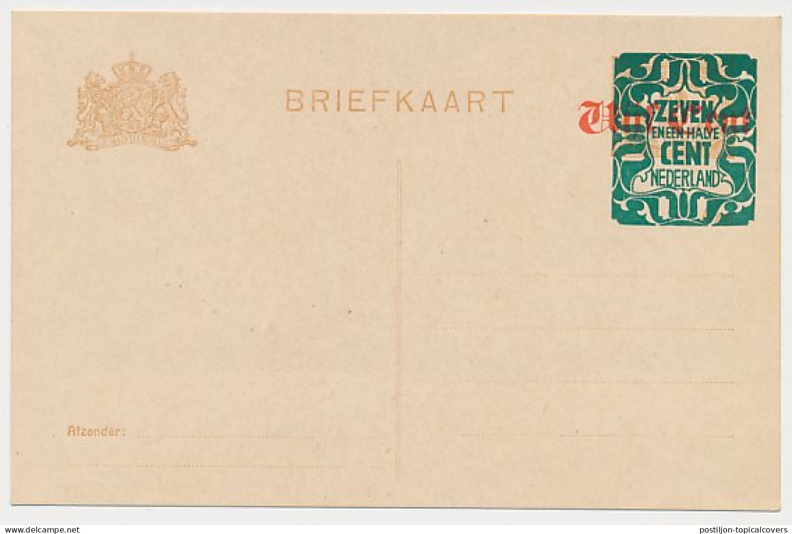 Briefkaart G. 176 A I - Postwaardestukken