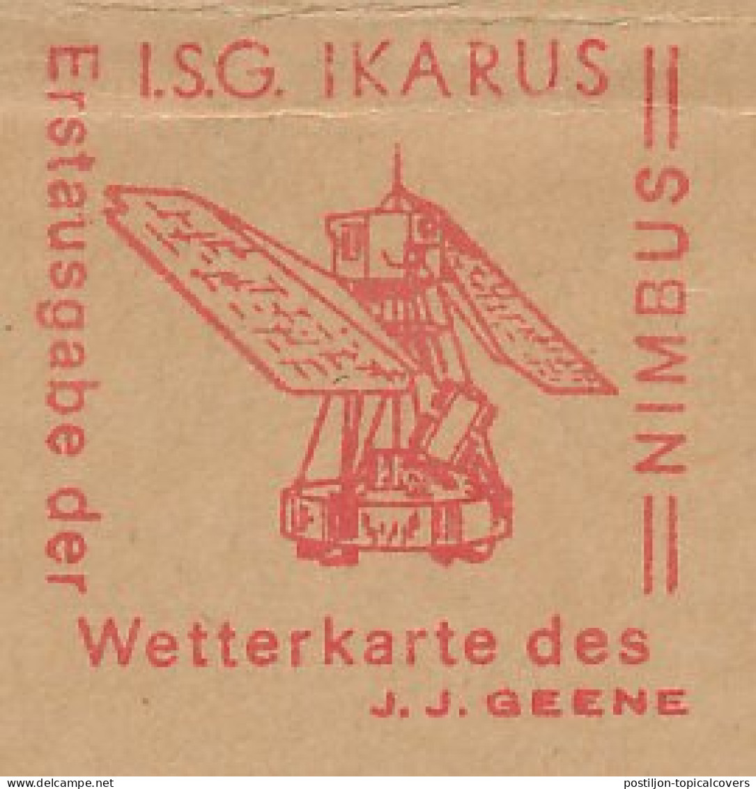 Meter Cut Germany 1969 Nimbus - Weather Map - Icarus - Climat & Météorologie