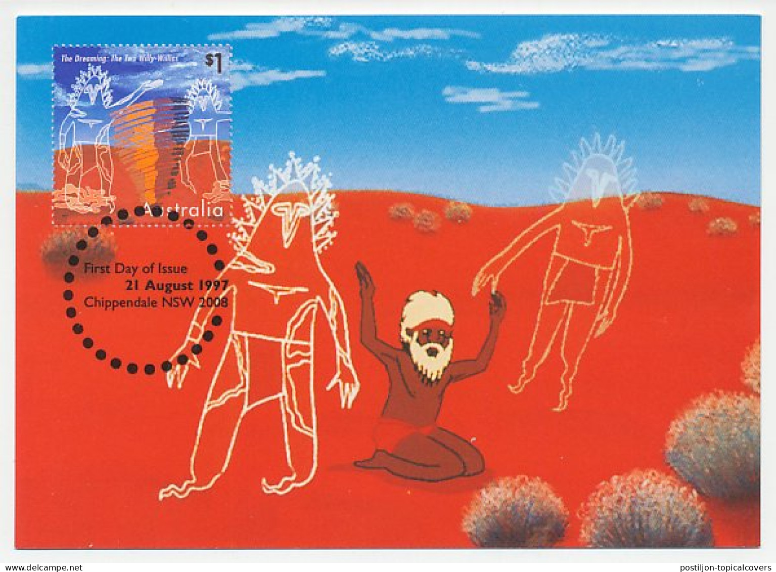 Maximum Card Australia 1997 Aboriginal - Indios Americanas