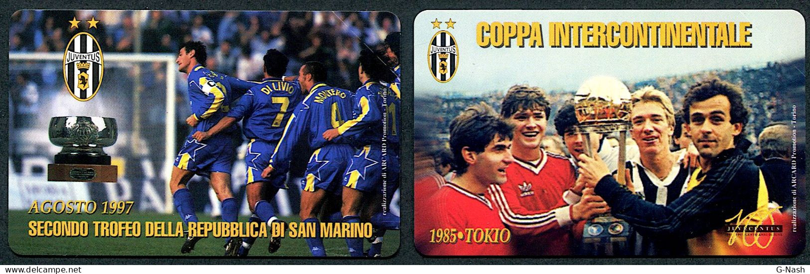 SAINT-MARIN - Juventus De Turin - 2 Cartes Magnétiques Neuves - Saint-Marin