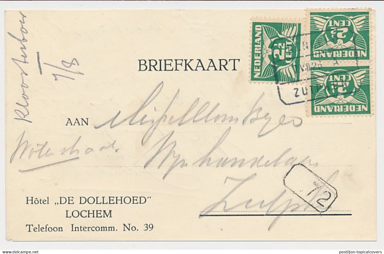 Treinblokstempel : Hengelo - Zutphen A 1926 - Unclassified