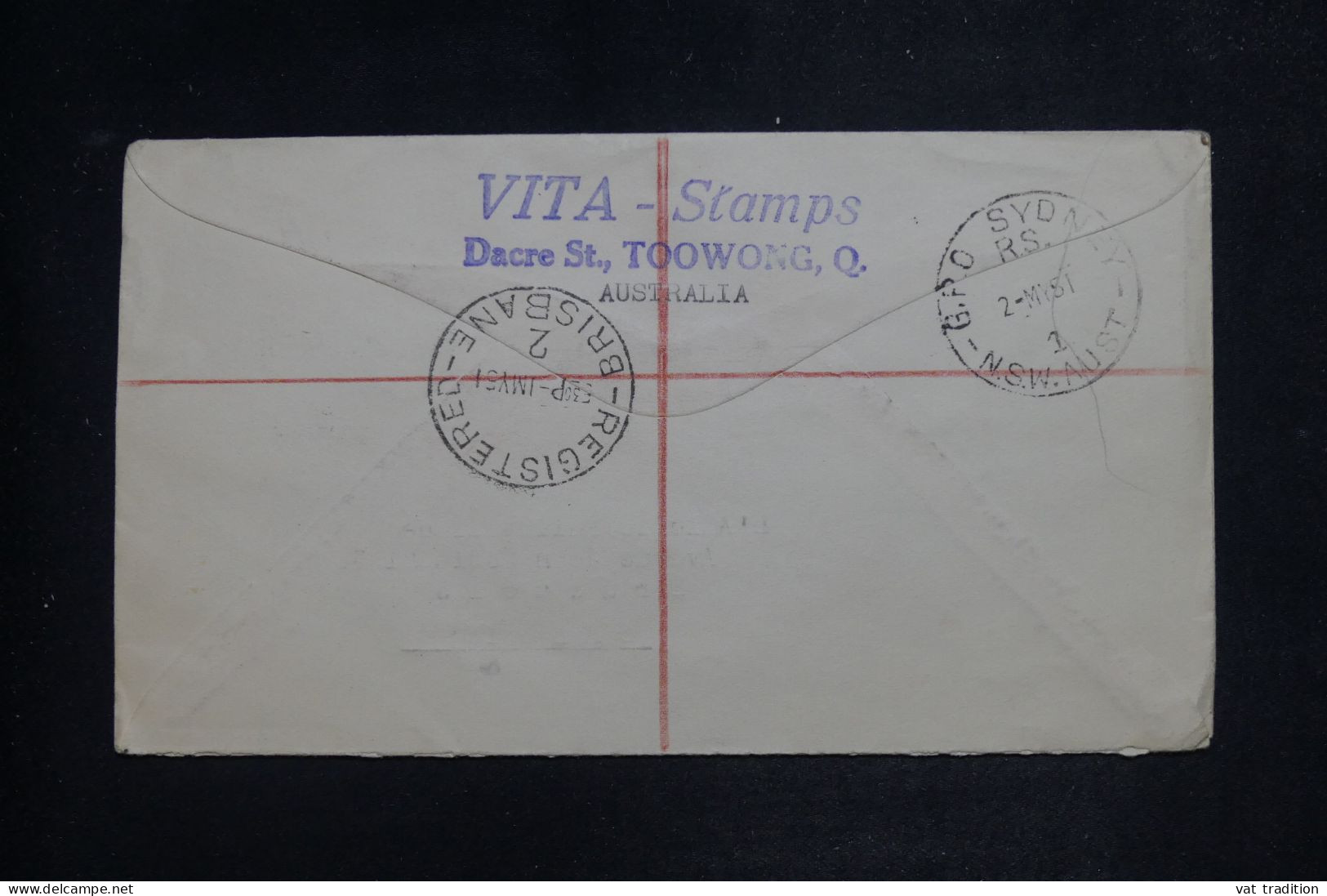 AUSTRALIE - Enveloppe FDC En Recommandé Pour La Belgique En 1951 - L 152020 - Lettres & Documents