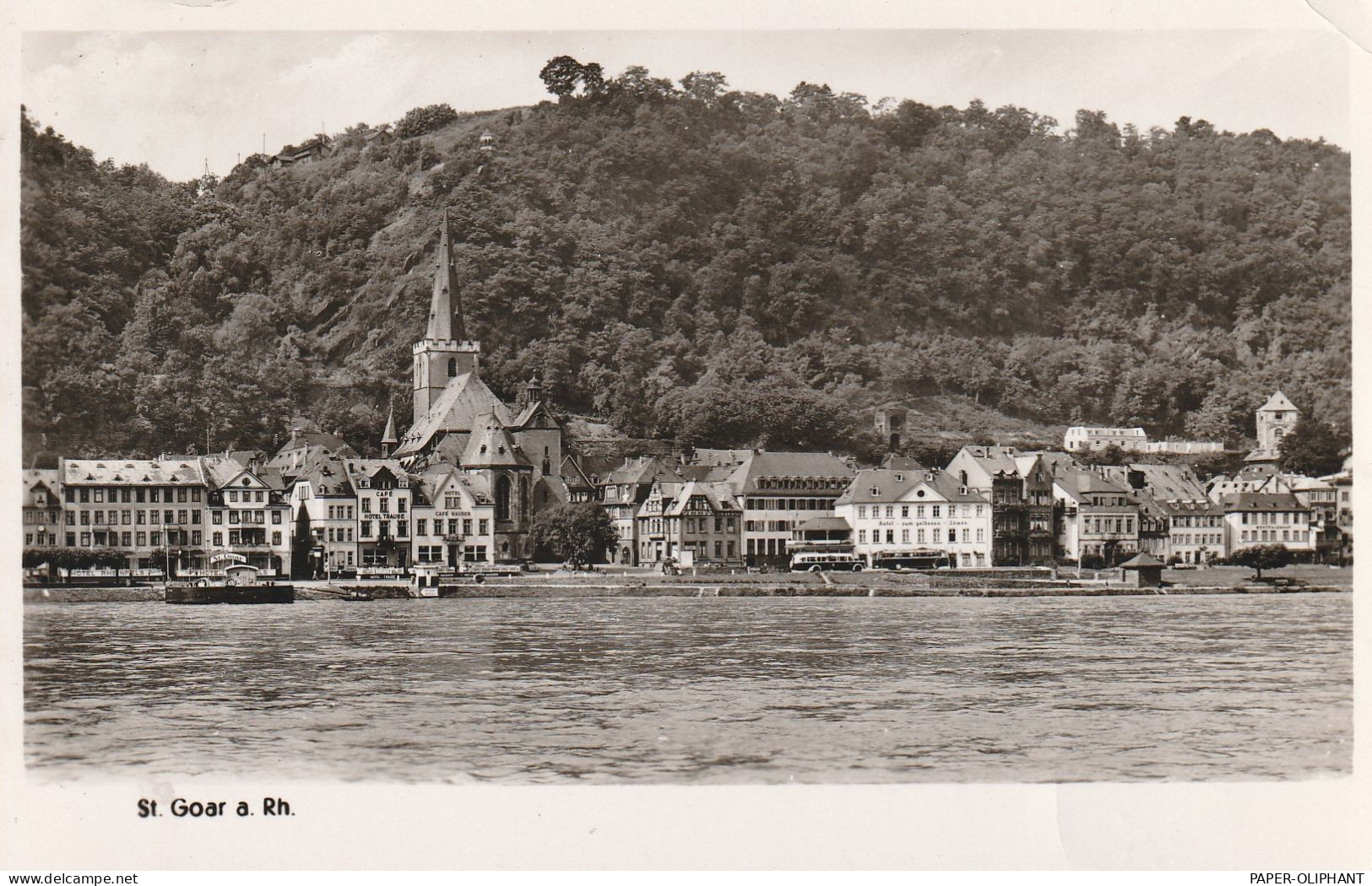 5401 SANKT GOAR, Blick Vom Rhein, 1958 - St. Goar