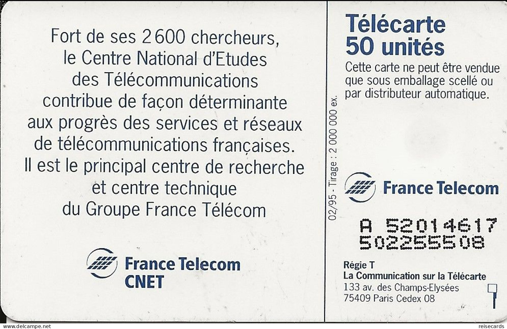 France: France Telecom 02/95 F539 CNET - 1995