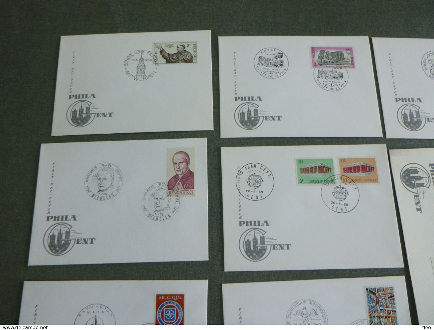 1969 COMPLEET IN FDC' S  (27 Stuks) PHILA GENT CARDS  Nice Quality! Missing 1488 & B1/B2 - 1961-1970