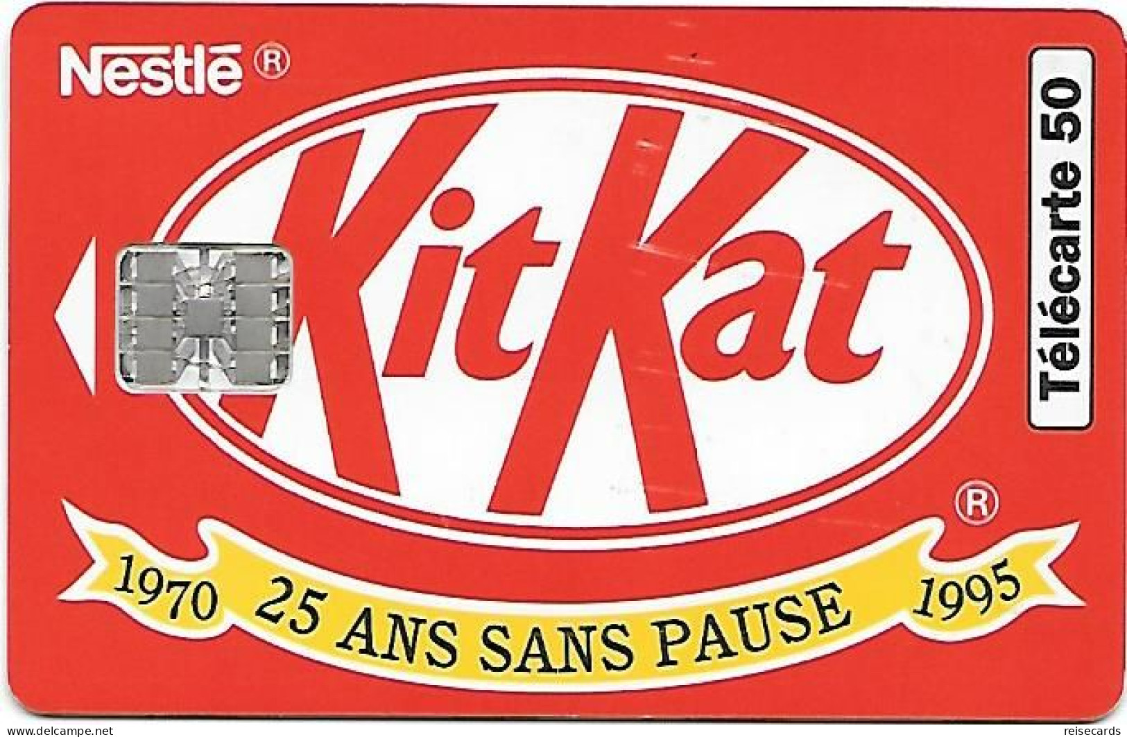 France: France Telecom 01/95 F538A Nestlé - KitKat. Mint - 1995