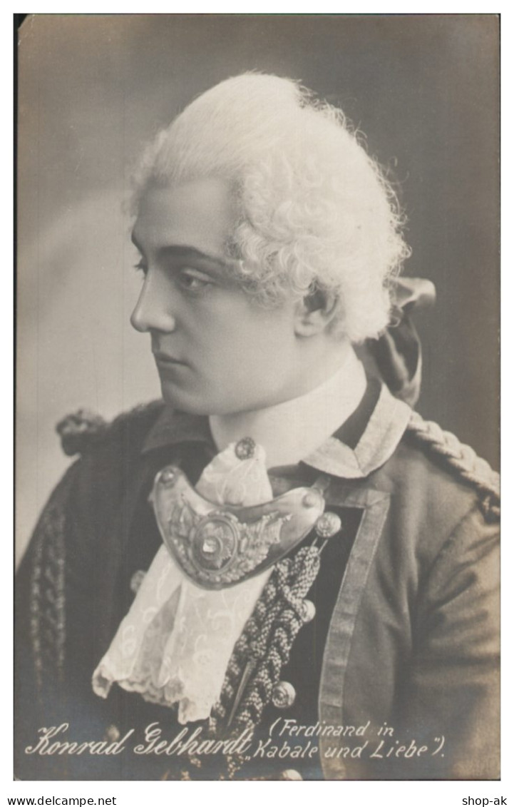 Y28694/ Schauspieler Konrad Gebhardt "Kabale Und Liebe" Foto Ak Ca.1910 - Artistes