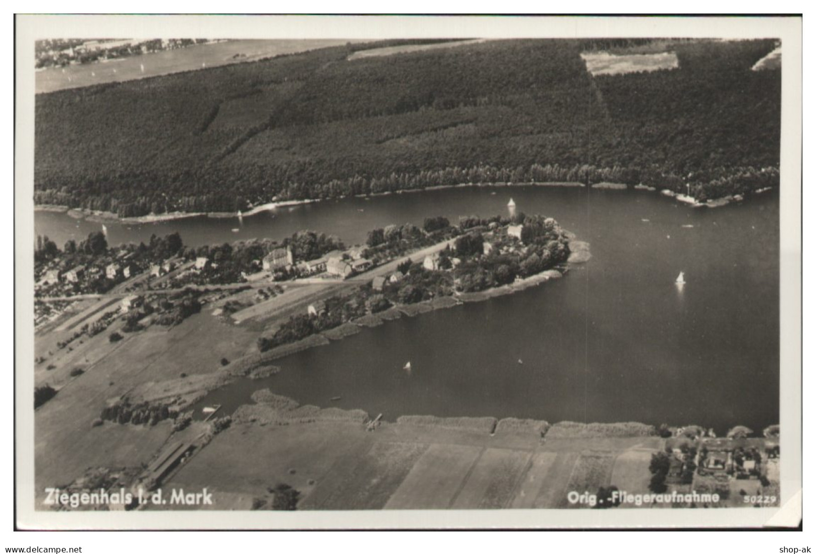 MW13306x/ Ziegenhals B. Eichwalde  Foto AK Seltenes Strähle Lufbild 30er Jahre - Autres & Non Classés