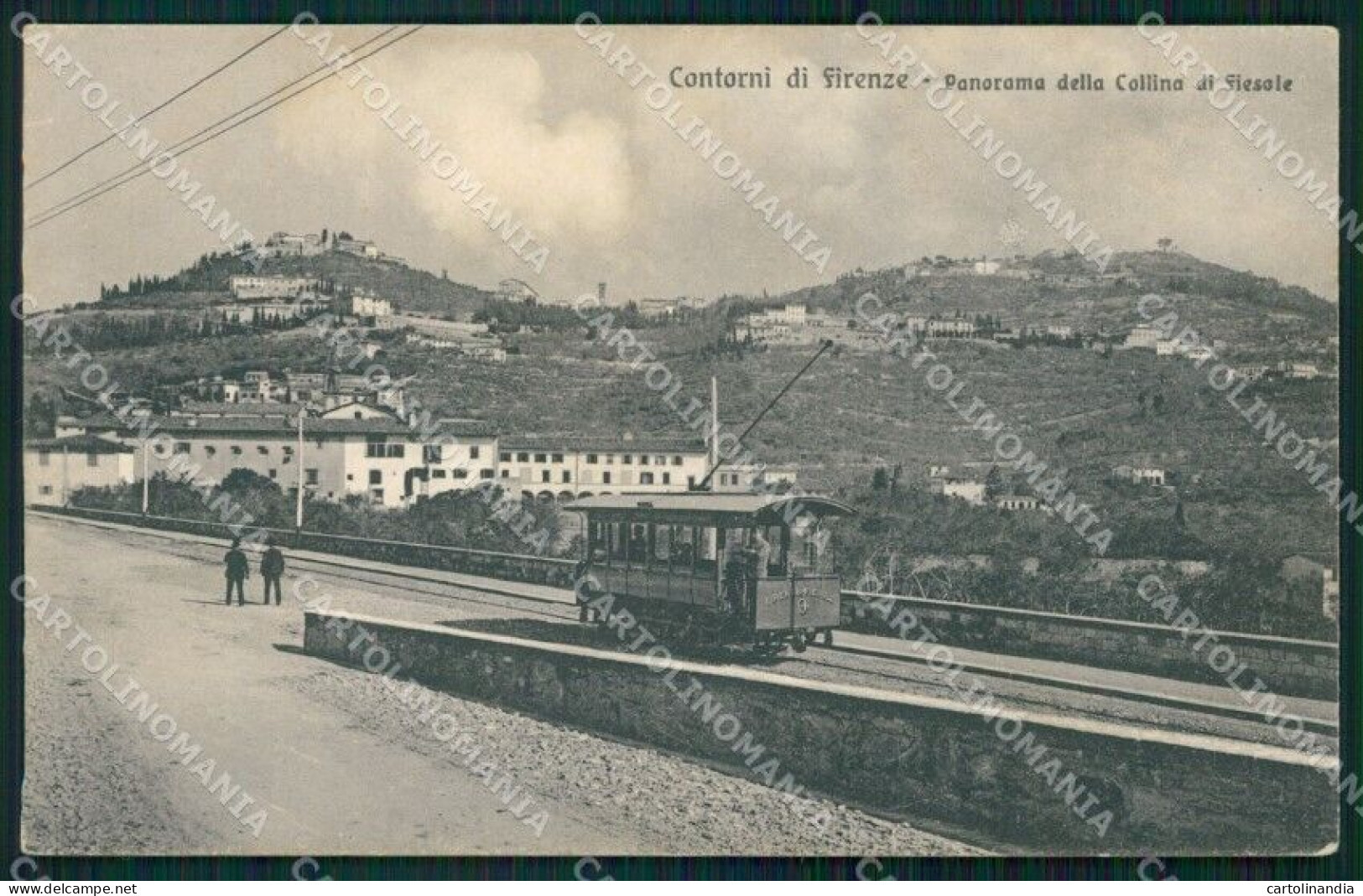 Firenze Fiesole Tram Cartolina WX1415 - Firenze