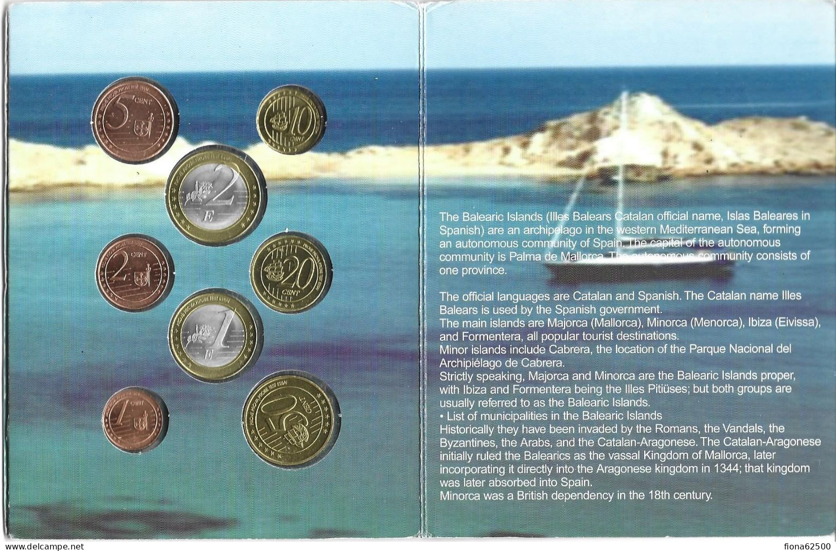 SERIE € ESSAIS 2004 . ILES BALEARES . - Private Proofs / Unofficial