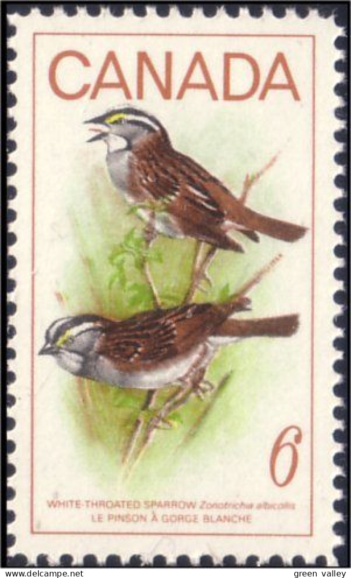 Canada Pinson Gorge Blanche Sparrow MNH ** Neuf SC (04-96c) - Cernícalo