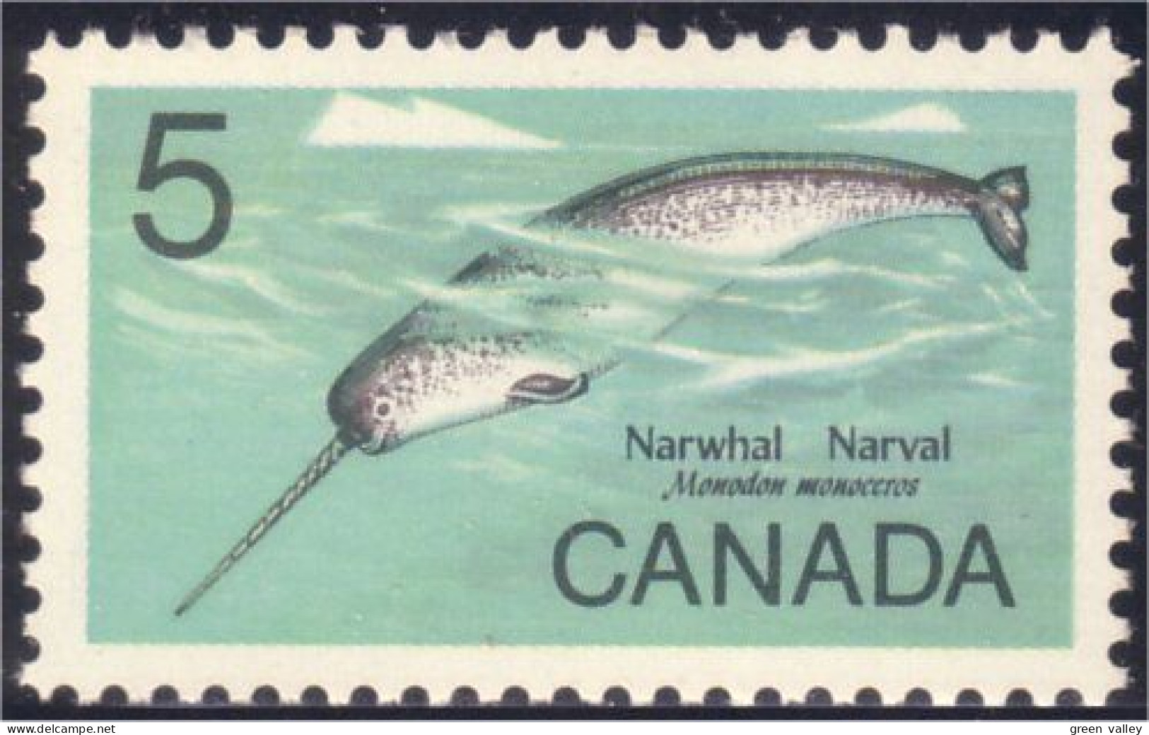 Canada Narval Narwhal Fluorescent MNH ** Neuf SC (04-80iic) - Andere & Zonder Classificatie