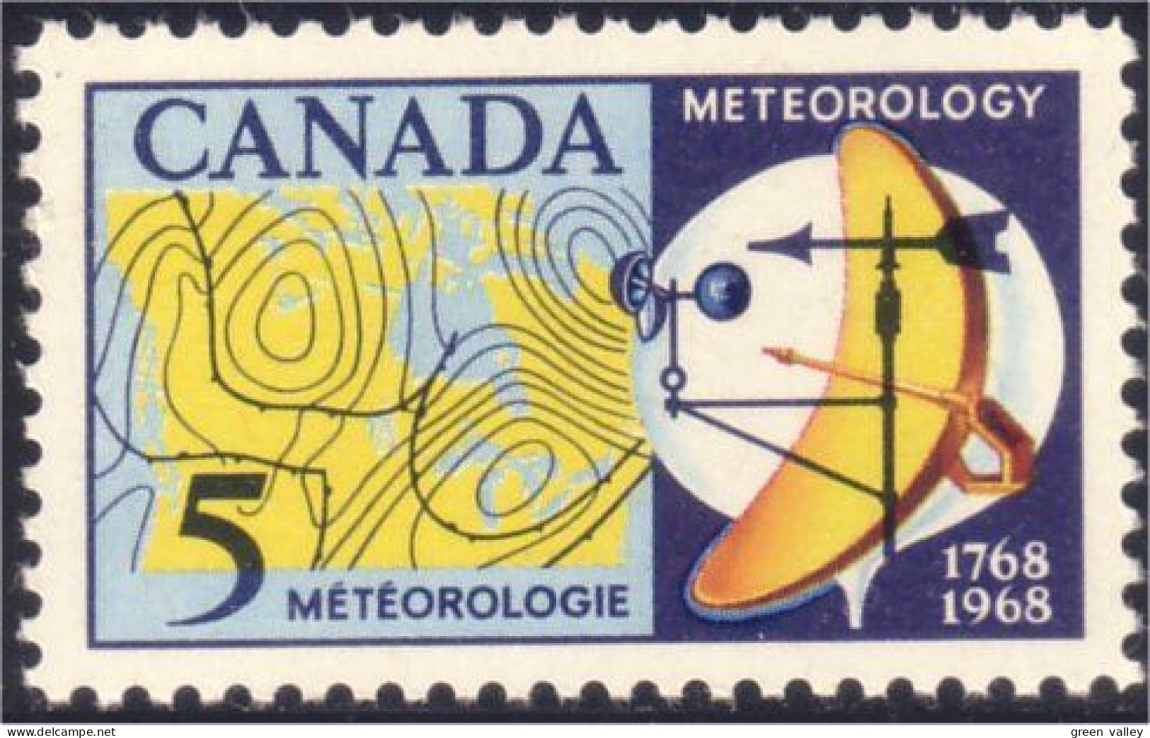 Canada Climat Instruments Weather Climatology Radar MNH ** Neuf SC (04-79d) - Télécom