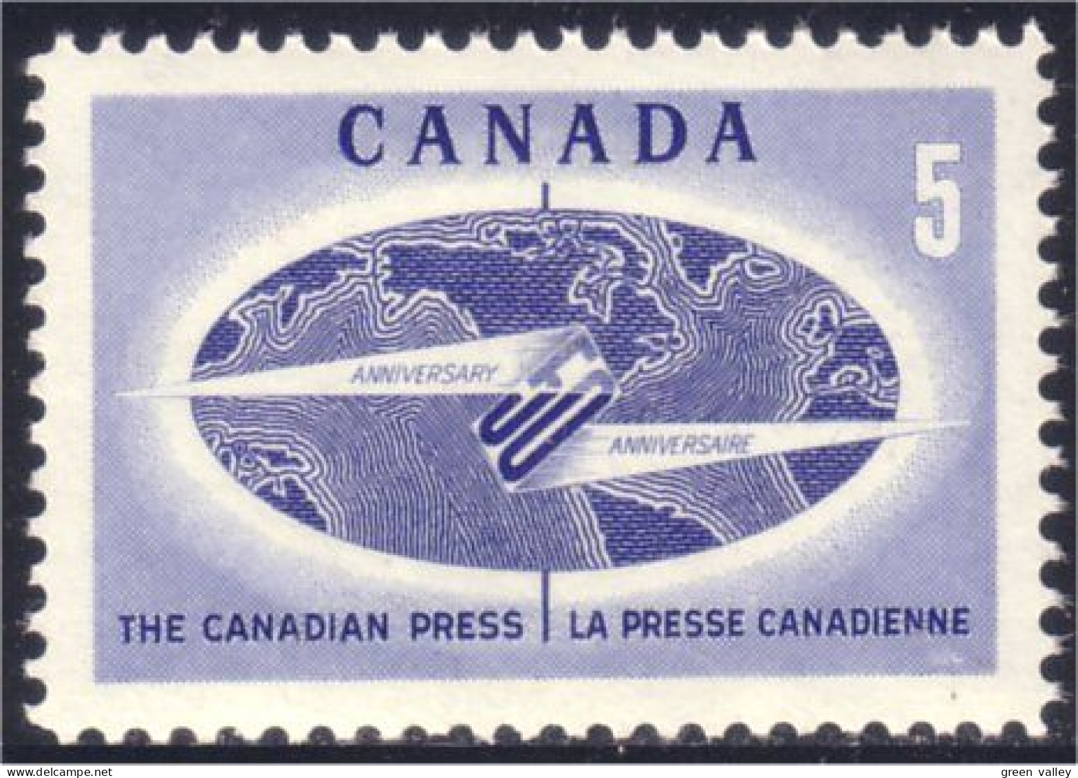 Canada Presse Journal Newspaper Fluorescent MNH ** Neuf SC (04-73iib) - Bomen