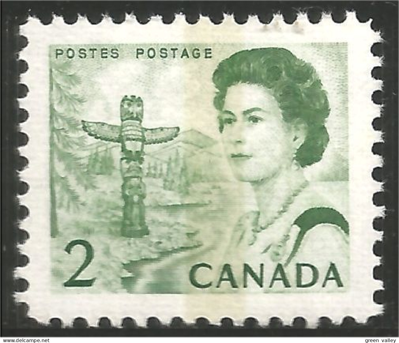 Canada PVA Gum Pacific Totem Pole Totem Du Pacifique MNH ** Neuf SC (04-55piib) - Indiens D'Amérique