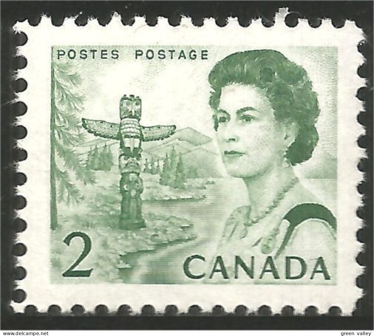 Canada PVA Gum Pacific Totem Pole Totem Du Pacifique MNH ** Neuf SC (04-55iia) - Unused Stamps