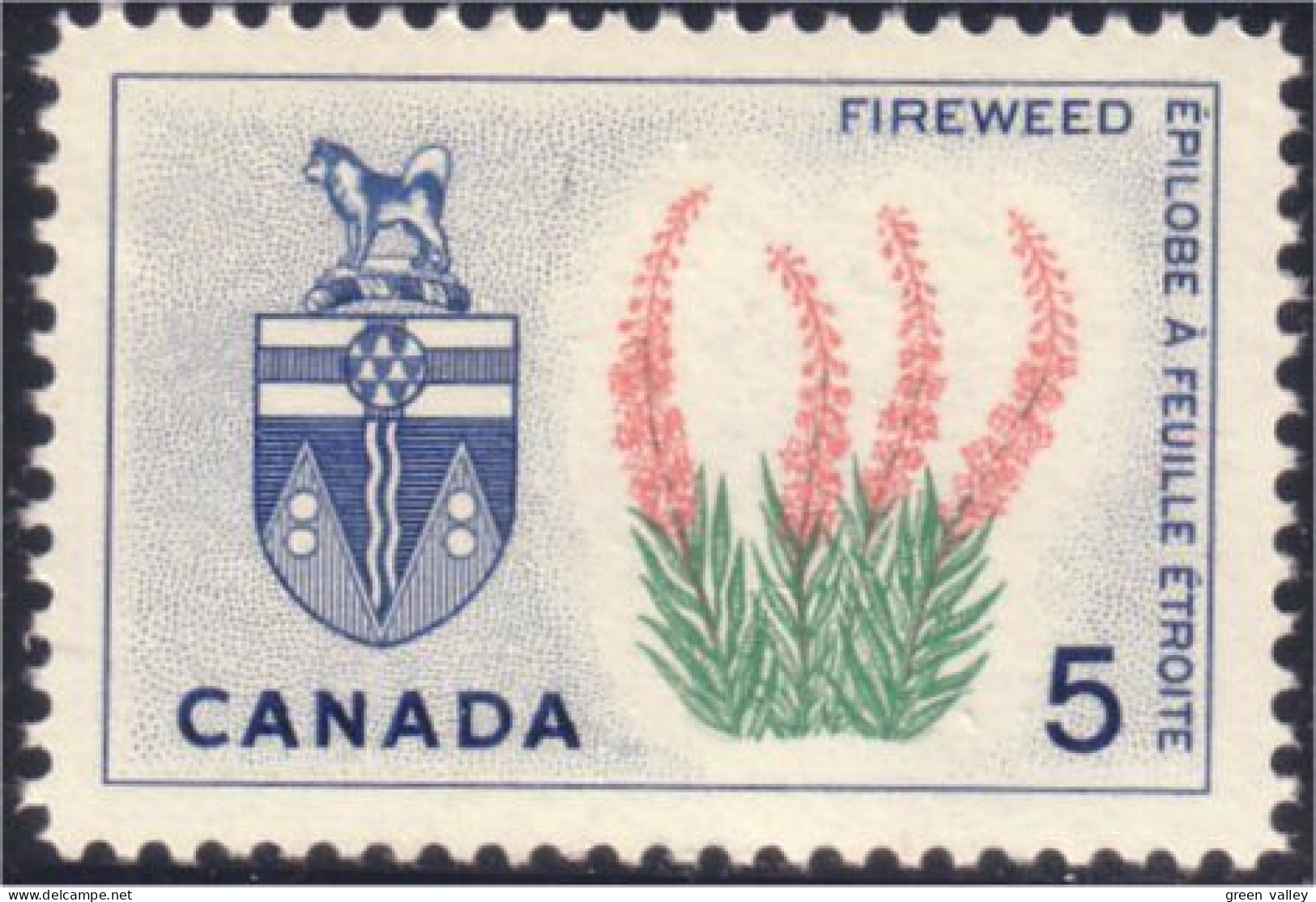 Canada Fireweed Epilobe Armoiries Coat Of Arms MNH ** Neuf SC (04-28c) - Francobolli