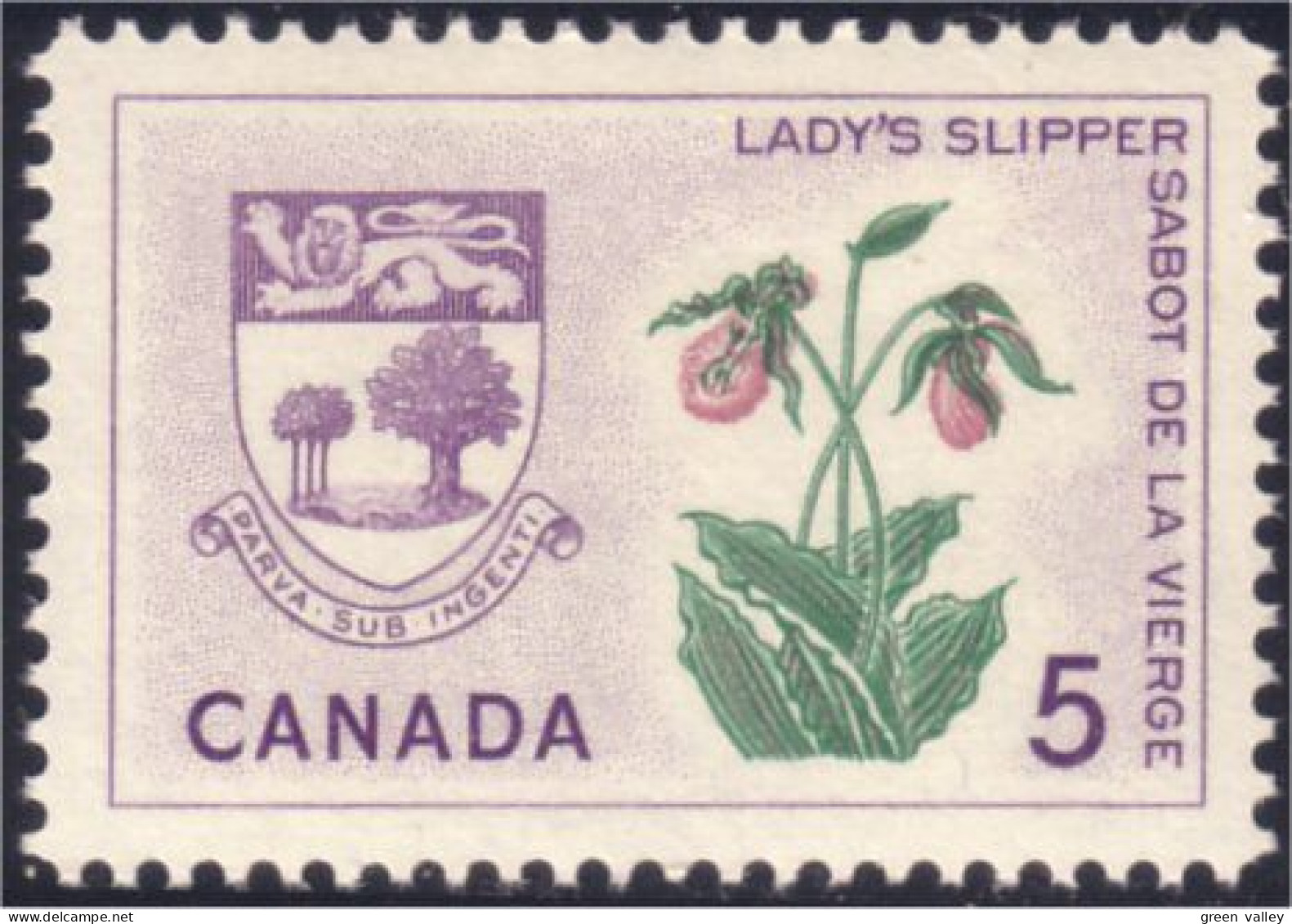 Canada Lady Slipper Sabot Vierge Armoiries Coat Of Arms MNH ** Neuf SC (04-24c) - Sellos