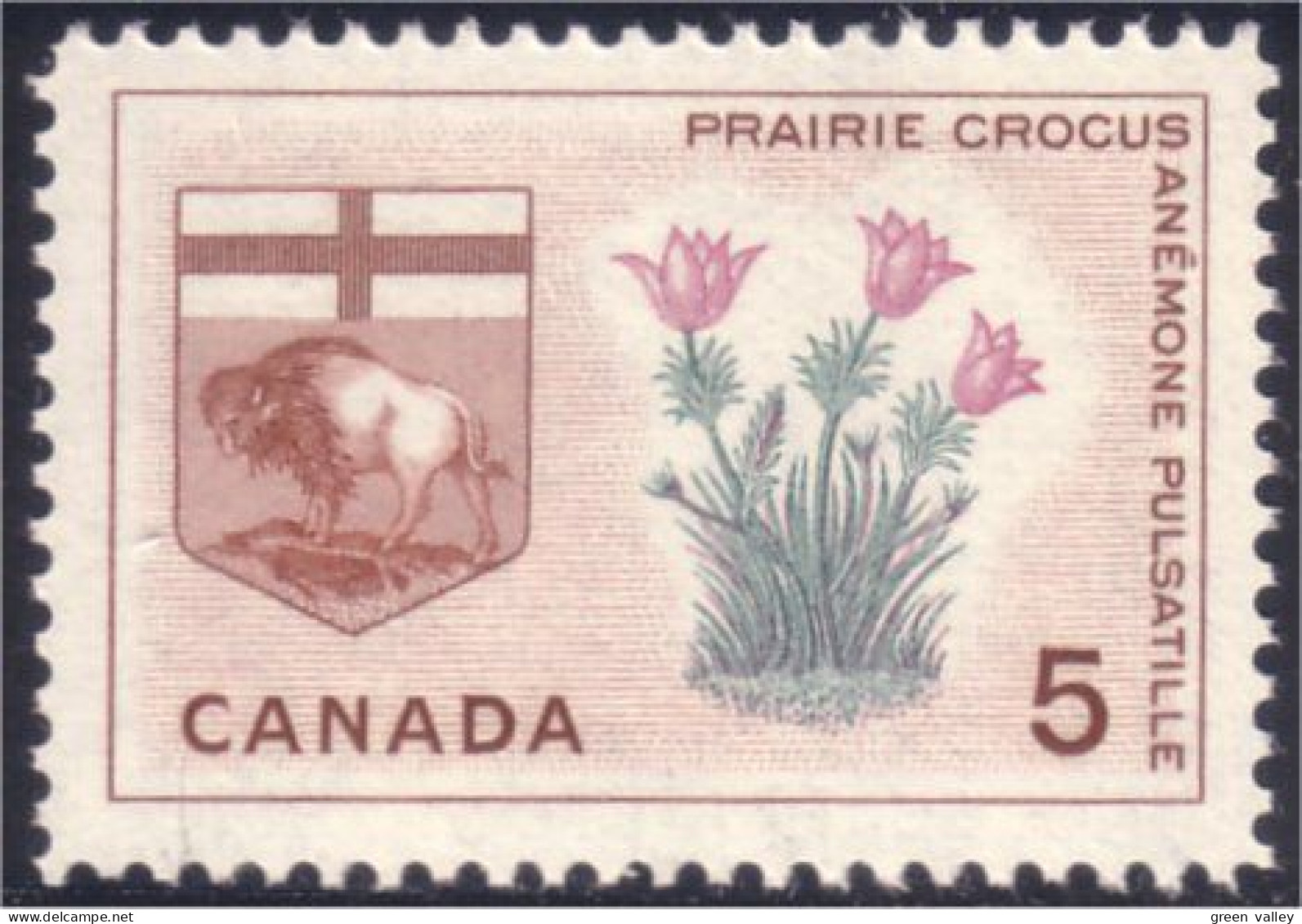 Canada Prairie Crocus Anemone Pulsatille MNH ** Neuf SC (04-22b) - Sonstige & Ohne Zuordnung