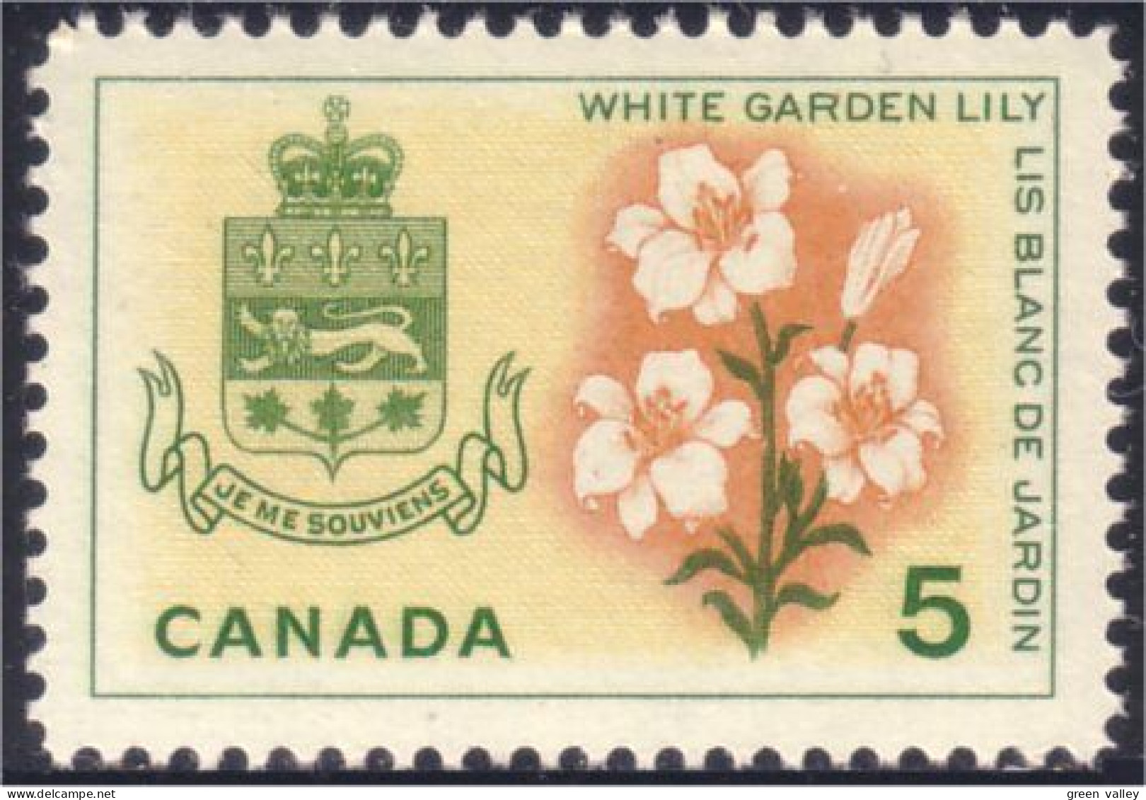 Canada Lis Blanc Garden Lily MNH ** Neuf SC (04-19a) - Unused Stamps