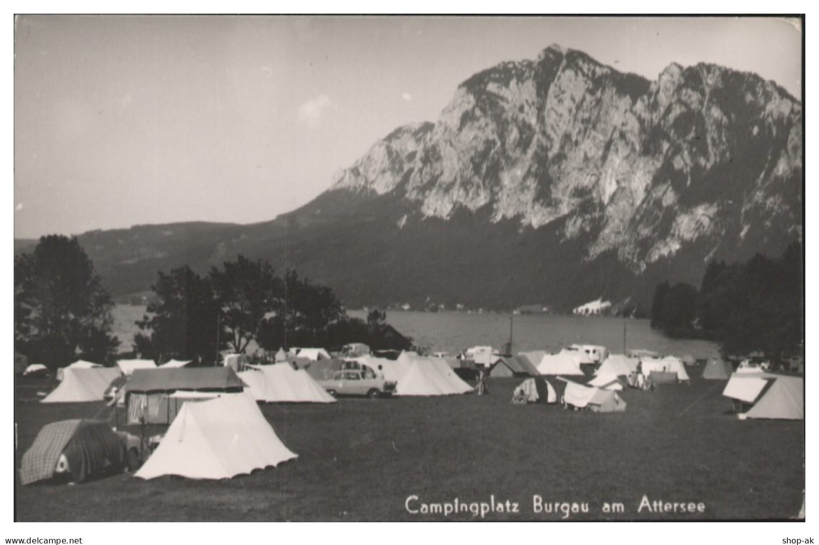 Y28302/ Campingplatz  Zeltplatz Burgau Am Attersee AK 1962 - Sonstige & Ohne Zuordnung