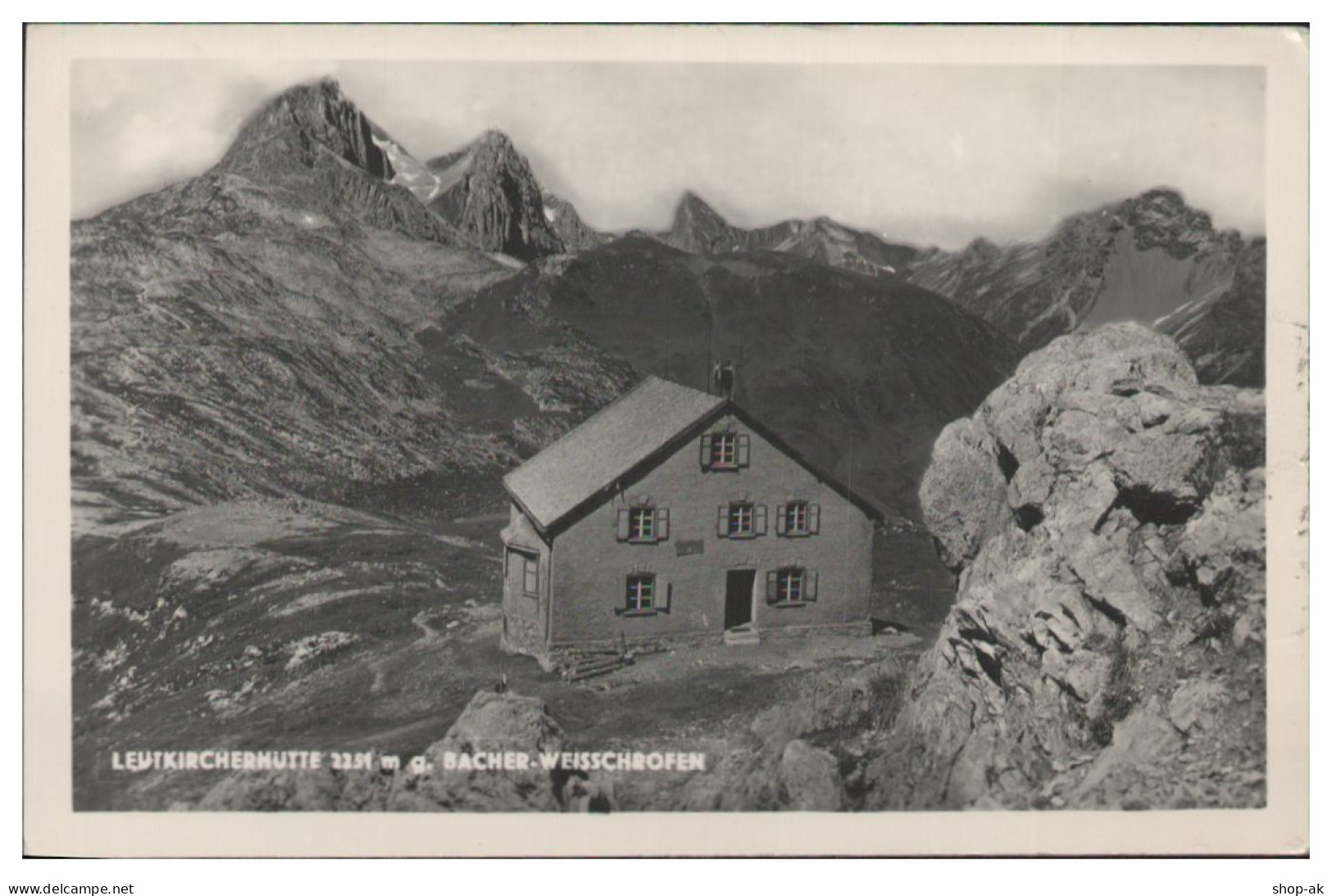 Y28239/ Berghütte Leutkircherhütte Tirol  Foto AK 1954 - Sonstige & Ohne Zuordnung