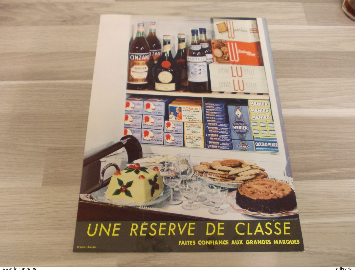 Reclame Advertentie Uit Oud Tijdschrift 1952 - Cinzano - D.O.M. - Martell - Lefevre LU - Chocolat Menier - Floraline - Pubblicitari