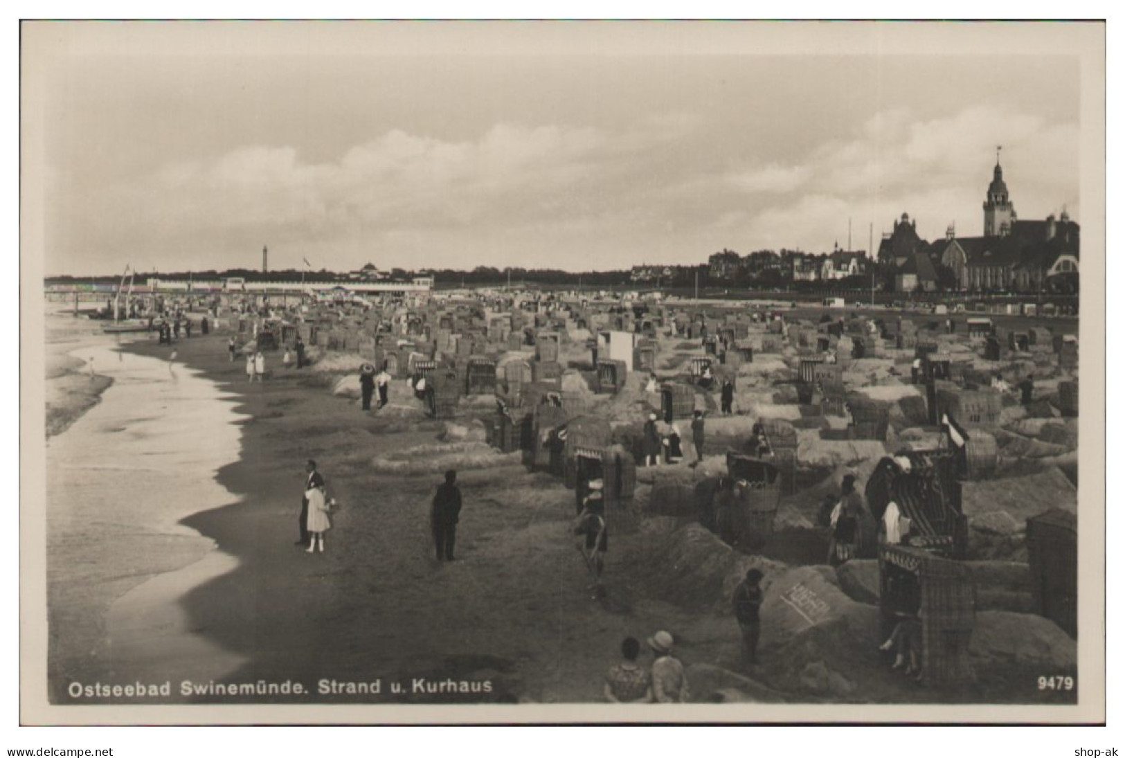 XX19326/ Swinemünde Strand Foto AK Pommern Ca.1935 - Pommern