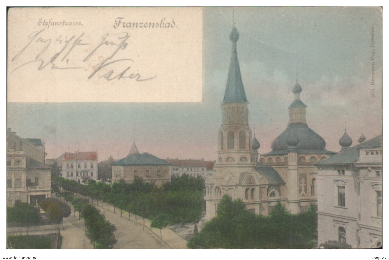 S4943/ Franzensbad Stefanstraße AK 1901 - Boehmen Und Maehren