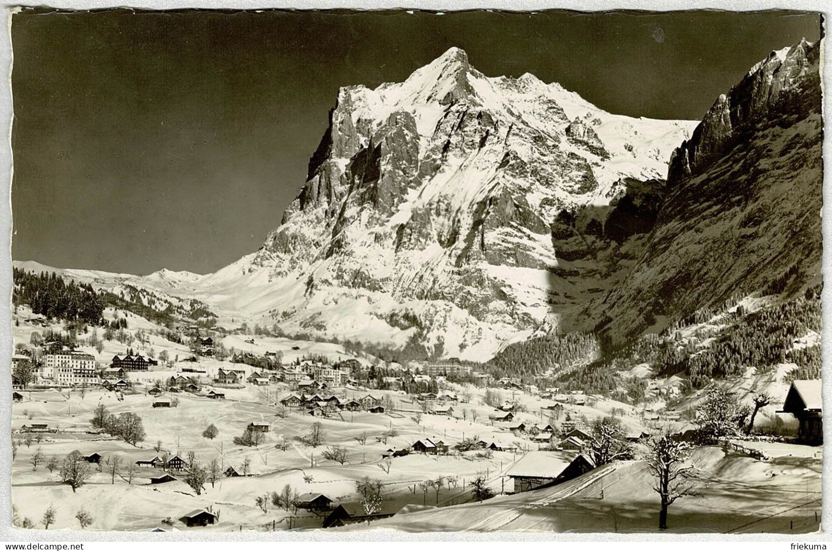 Schweiz 1941, Ansichtskarte Grindelwald Feldpost Mil.San.Anstalt 3 - Olten, Courrier Militaire / Field Post - Documenten