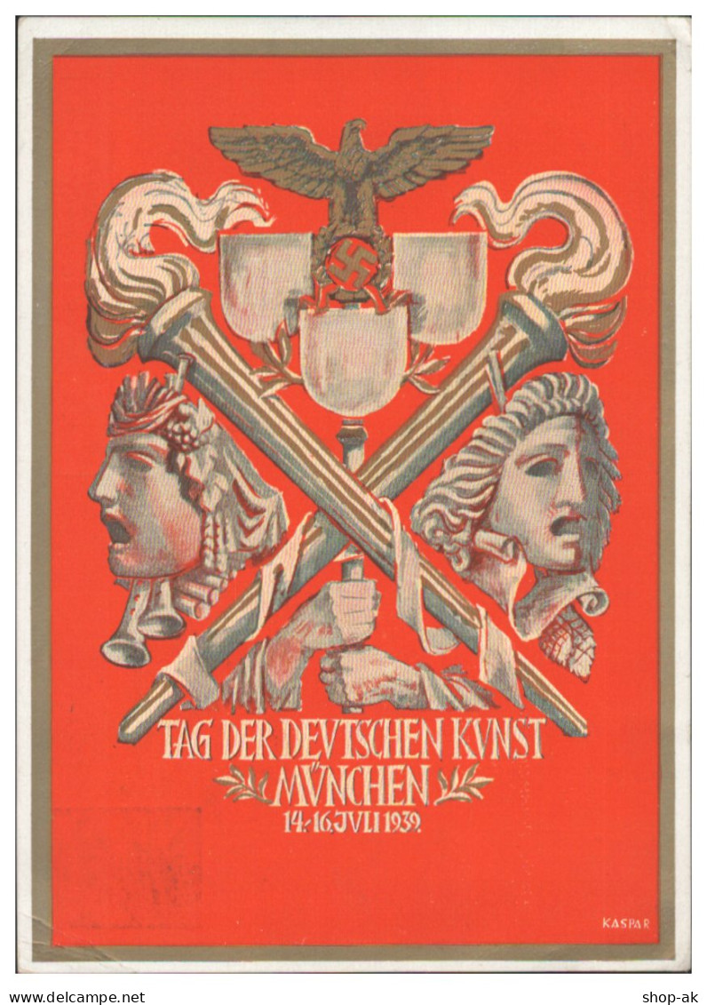 TT0136/ Tag Der Deutschen  Kunst  München 1939 AK + SST - Weltkrieg 1939-45