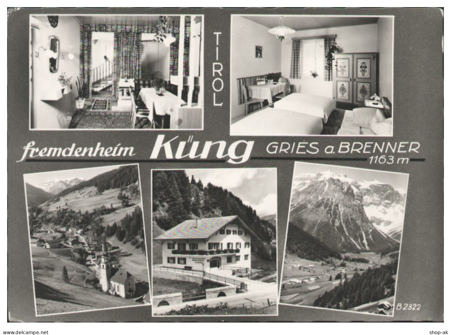 Y28073/ Gries A. Brenner Fremdenheim Küng Tirol 1962 - Sonstige & Ohne Zuordnung