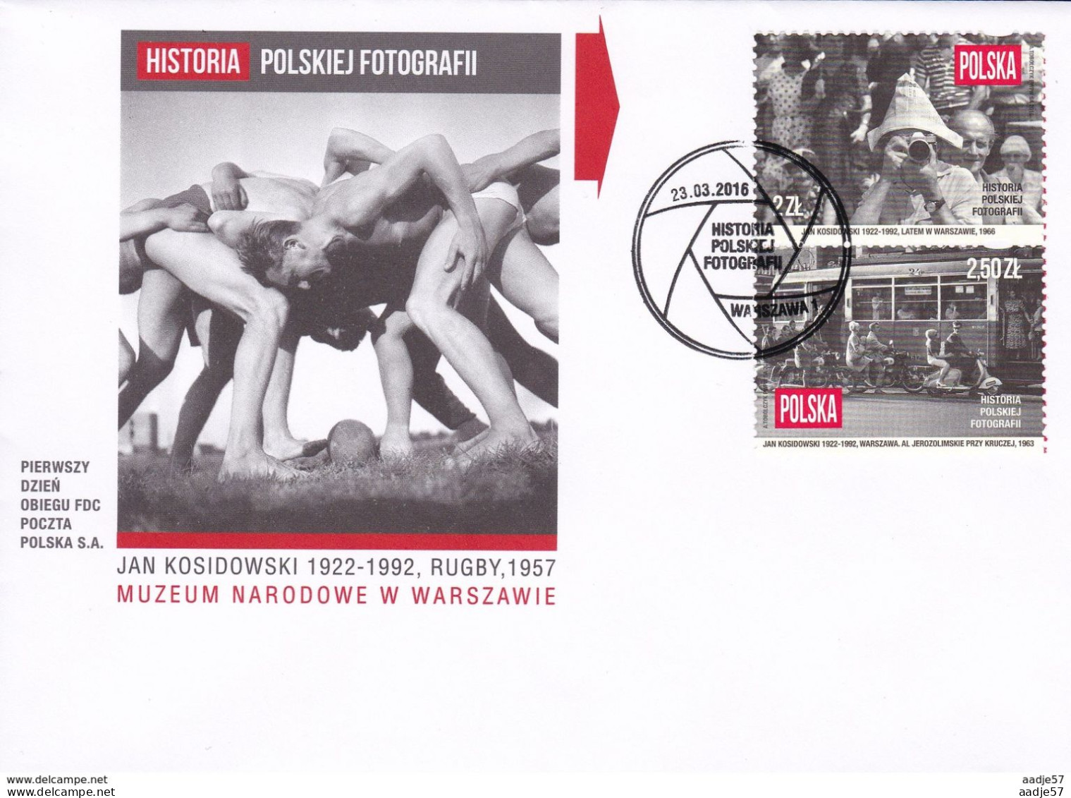 Polen Poland Polska FDC 23.03.2016 Historische Fotografie - FDC